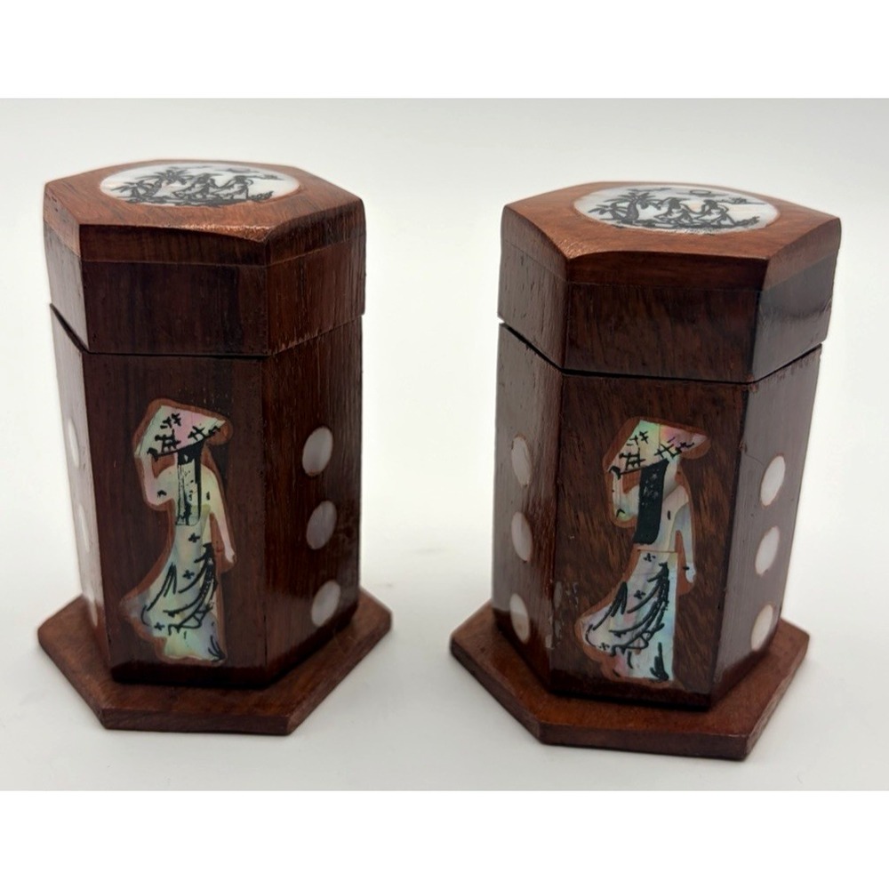 Chinese Retro Handmade Red Rosewood Toothpick Bucket Toothpick Holders Red